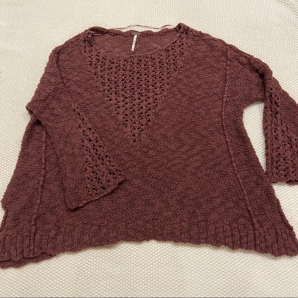 FREE PEOPLE | chunky nubby knit sweater